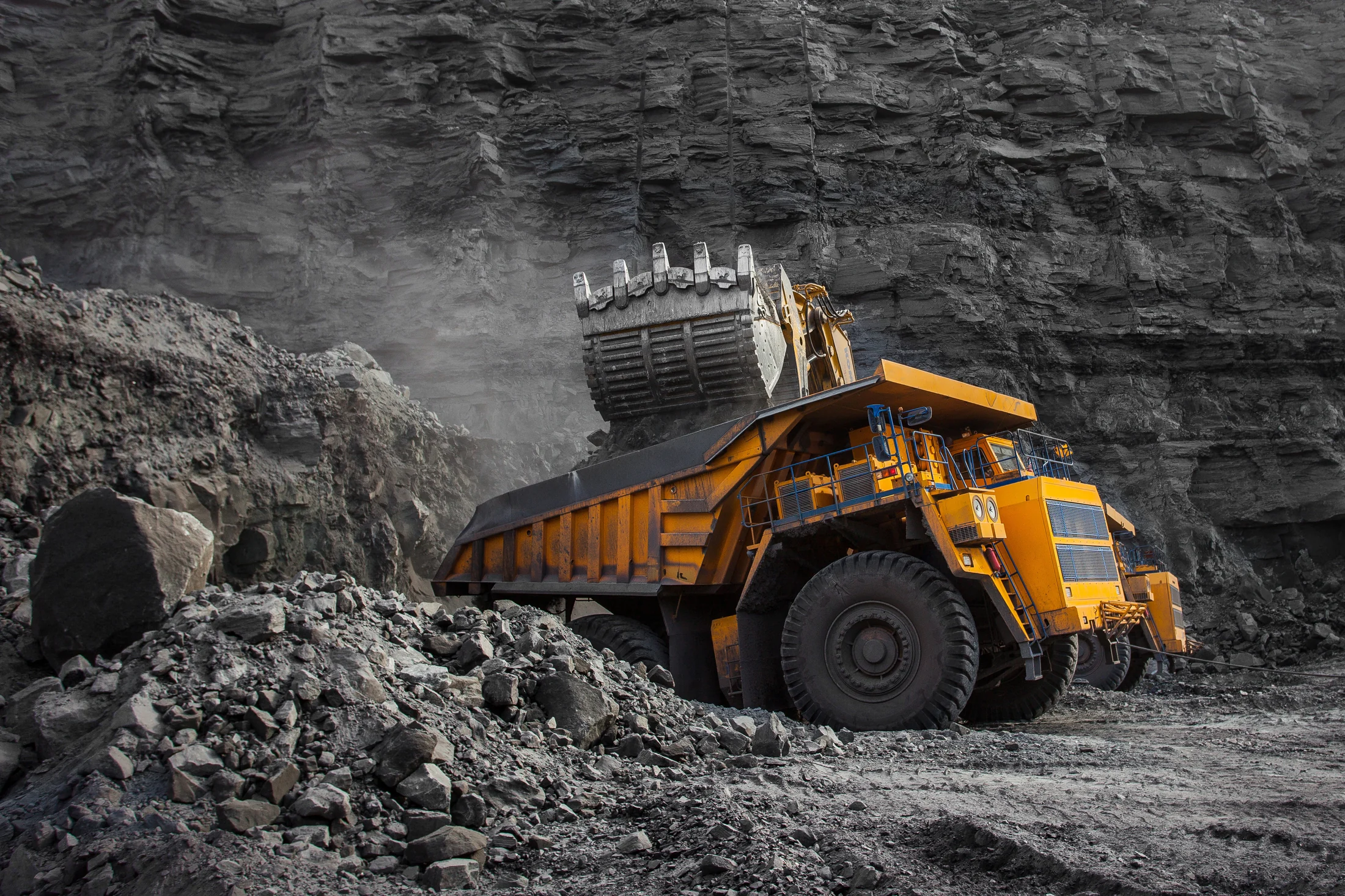 Heavy mining equipment from the Engol mining brochure